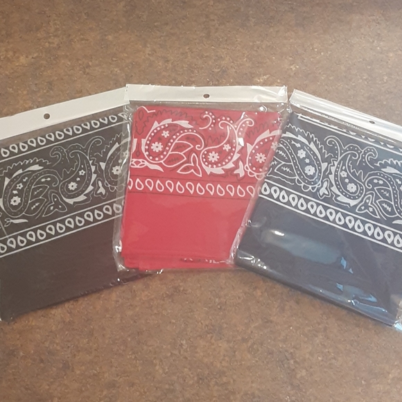 Bandanna Head Wraps (Lot of 3) - New/Sealed - Picture 2 of 6